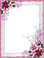 flowers & Floral frame free transparent png image.