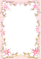 flowers & Floral frame free transparent png image.