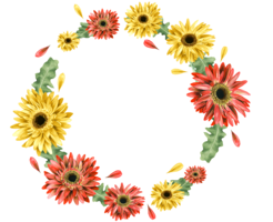 flowers & Floral frame free transparent png image.