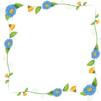 flowers & Floral frame free transparent png image.