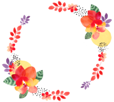 flowers & Floral frame free transparent png image.