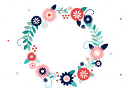 flowers & Floral frame free transparent png image.