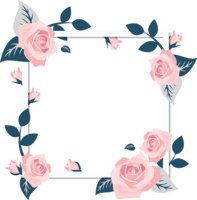 flowers & Floral frame free transparent png image.