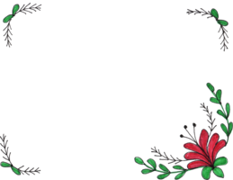 flowers & Floral frame free transparent png image.