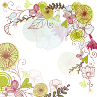 flowers & floral frame free transparent png image.