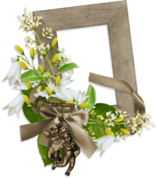 flowers & floral frame free transparent png image.