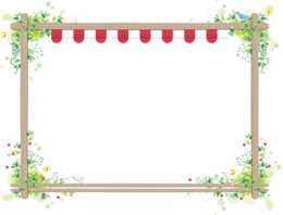 flowers & floral frame free transparent png image.