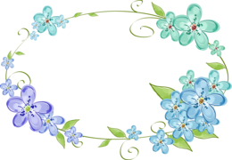 flowers & Floral frame free transparent png image.