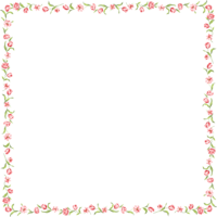 flowers & Floral frame free transparent png image.