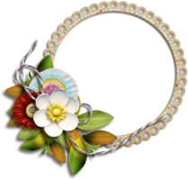 flowers & floral frame free transparent png image.