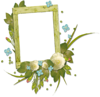 flowers & floral frame free transparent png image.