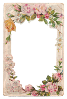 flowers & floral frame free transparent png image.