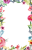 flowers & Floral frame free transparent png image.