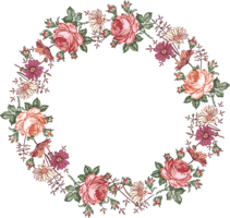 flowers & floral frame free transparent png image.