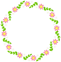 flowers & floral frame free transparent png image.