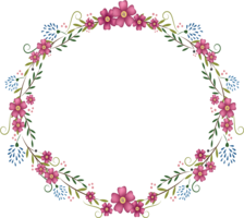 flowers & Floral frame free transparent png image.