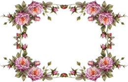 flowers & Floral frame free transparent png image.