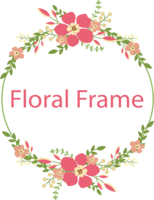 flowers & Floral frame free transparent png image.