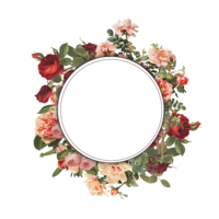 flowers & Floral frame free transparent png image.