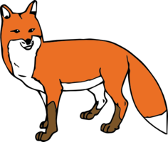 animals & Fox free transparent png image.