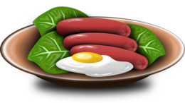 food & fried egg free transparent png image.