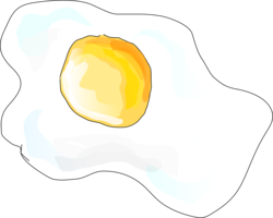 food & fried egg free transparent png image.