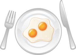 food & fried egg free transparent png image.