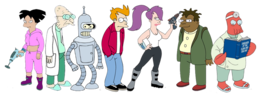 heroes & Futurama free transparent png image.