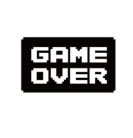 words phrases & game over free transparent png image.