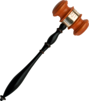 objects & Gavel free transparent png image.