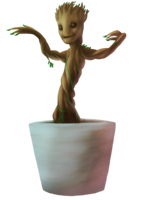 fantasy & Groot free transparent png image.