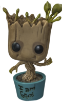 fantasy & Groot free transparent png image.