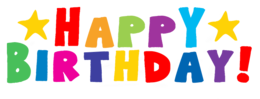 words phrases & Happy Birthday free transparent png image.