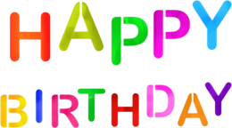 words phrases & happy birthday free transparent png image.