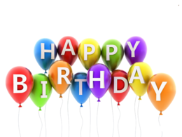 words phrases & Happy Birthday free transparent png image.