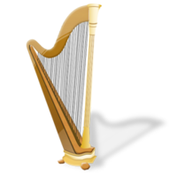 objects & Harp free transparent png image.