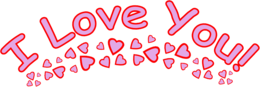 words phrases&I love you png image.