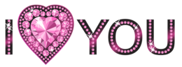 words phrases & I love you free transparent png image.