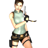 heroes & Lara Croft free transparent png image.