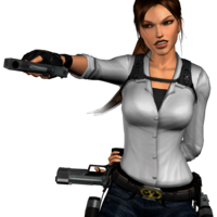 heroes & Lara Croft free transparent png image.