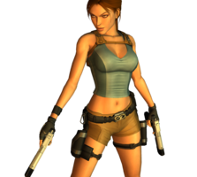 heroes & Lara Croft free transparent png image.