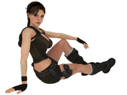 heroes & Lara Croft free transparent png image.