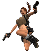 heroes & Lara Croft free transparent png image.