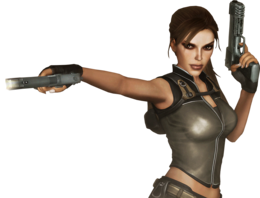 heroes & Lara Croft free transparent png image.