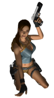 heroes & Lara Croft free transparent png image.