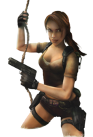 heroes & Lara Croft free transparent png image.