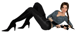 heroes & Lara Croft free transparent png image.