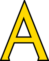 alphabet&A png image.