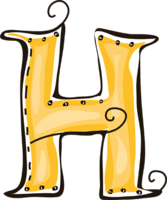 alphabet & H free transparent png image.