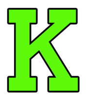 alphabet & K free transparent png image.